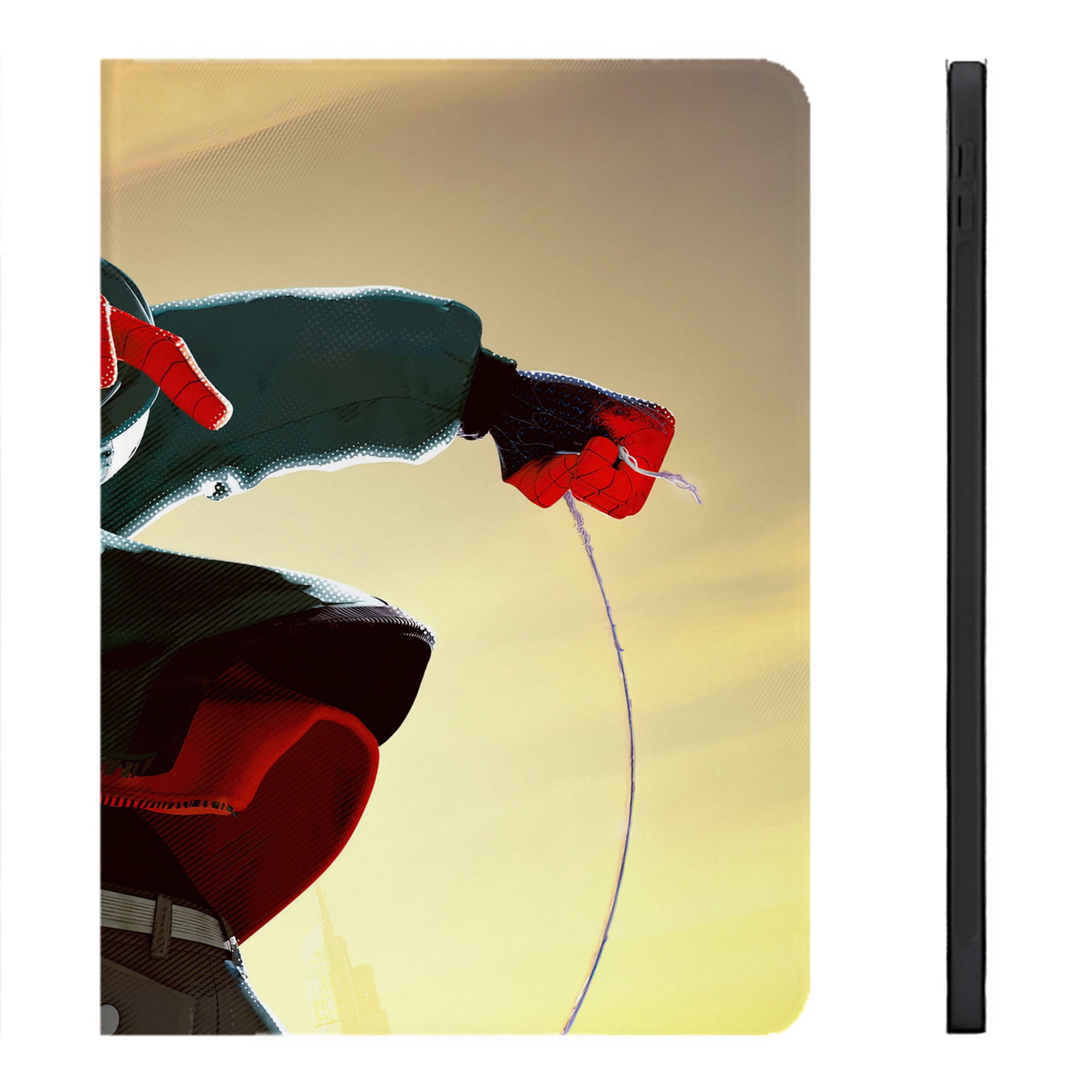 （画像用） Spider Man スパイダーマン IPadケース ペンホルダー付き ブックスタイルデザイン